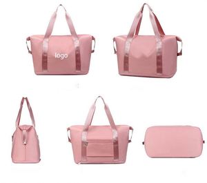 Sac de sport imperméable grande capacité avec logo personnalisé, sac de rangement pour le fitness, sac de voyage pliable pour femmes - Product Image 2