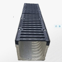 Caniveaux de drainage extérieurs modernes en acier inoxydable en forme de U pour garage, aéroport, jardin - Vantra WQ-DC001