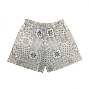 Pantalones Cortos Deportivos Casuales de Poliéster Ecológicos con Bolsillos Laterales de 5 Pulgadas, Estampado Personalizado por Transferencia Térmica con Diseño de Caleidoscopio, MOQ Bajo - Product Image 4