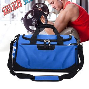 Sac de sport pour homme de marque supérieure avec logo personnalisé, sac de voyage extérieur imperméable grande capacité avec compartiment à chaussures, décontracté - Product Image 2