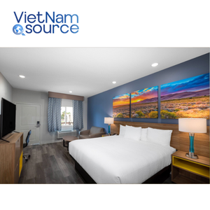 ชุดเฟอร์นิเจอร์ห้องนอนโรงแรมหรูในโรงแรมแบบครบวงจรดีไซน์ทันสมัยสำหรับตลาดโรงแรมโอดีเอ็มในไม้เนื้อแข็ง - Product Image 3