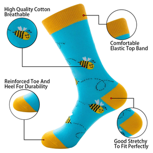 Chaussettes tendance en coton jacquard de haute qualité, design personnalisé avec logo, série de dessins animés, chaussettes originales - Product Image 4