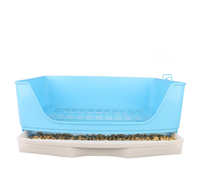 Grande Cage à litière pour animaux de compagnie, toilettes avec tiroir pour lapin, Hamster, cochon d'inde, <span class=keywords><strong>furet</strong></span>, etc. Toile d'angle. - Product Image 6