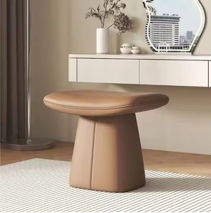 Makeup Chair Light Luxury Girls Bedroom Dresser <b>Stool</b> Home Network Red Ins <b>Back</b> Simple Nail Petal Chair - Product Image 1