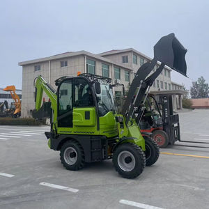 Новый дизельный экскаватор-погрузчик, лидер продаж, мини-экскаватор-погрузчик, землеройная машина, колесо 4x4, тракторный экскаватор, экскаватор, распродажа - Product Image 2