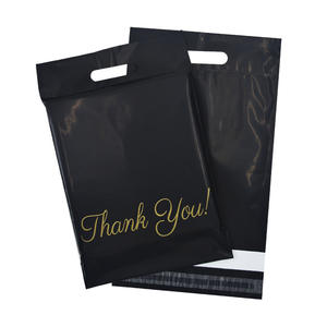Custom Logo Express Matte Luxury Handle Thank You Mailing <b>Bag</b> Double Glue <b>Self</b> <b>Seal</b> for Shoes Underwear Socks Fur Poly Material - Product Image 4