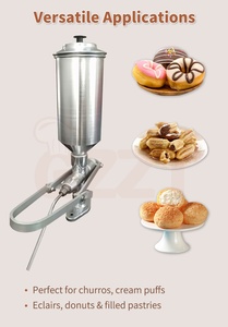 Máquina Comercial <span class=keywords><strong>de</strong></span> <span class=keywords><strong>Churros</strong></span> <span class=keywords><strong>de</strong></span> Leche y Crema <span class=keywords><strong>de</strong></span> 1.8L, Máquina Española para Rellenar <span class=keywords><strong>Churros</strong></span>, Fácil Operación, Máquina Manual para Rellenar <span class=keywords><strong>Churros</strong></span> y Donuts - Product Image 6