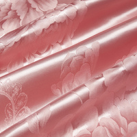 Ensemble de housse de couette Ensemble de literie européen de luxe en satin brodé Doux Confortable et léger Ensemble de housse de couette King Jacquard