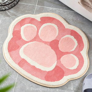 Tapis de sol personnalisé avec logo découpé sur mesure, toutes formes et motifs, tapis de porte, tapis de sol, taille personnalisée, doux, antidérapant, facile à nettoyer, lavable, pour usage domestique - Product Image 2