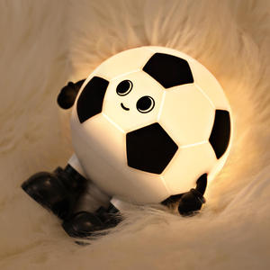 Small Silicone Soccer <b>Ball</b> Night Light With Warm Colorful Lights Touch Control <b>LED</b> Bedroom Kids baby Nursing Football Lamp - Product Image 6