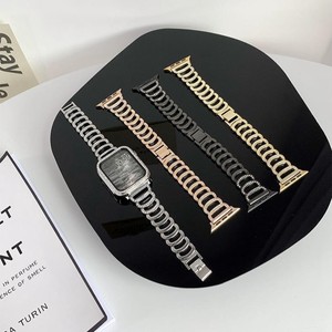 Correa de reloj metálica Upro Glitter para mujer con diseño de diamantes en forma de C para Apple Watch de 38-49 mm con cierre de presión, brazalete de reloj tipo joyería. - Product Image 2