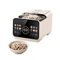 Cuisinière à riz numérique multifonction à faible teneur en glucides, couvercle en verre trempé, cuisson rapide en 21 minutes, cuve intérieure antiadhésive, minuterie de retard 24h, fonction maintien au chaud