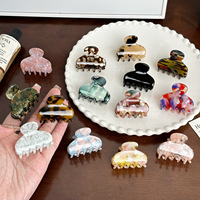 Set di 10 Mollette per Capelli in Acetato, Colori Assortiti, Clip per Chignon, Vendita all'Ingrosso, Logo Personalizzato OEM