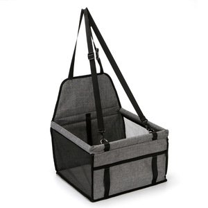 Gris multifonctionnel <span class=keywords><strong>voiture</strong></span> sac <span class=keywords><strong>pour</strong></span> animaux de compagnie <span class=keywords><strong>chien</strong></span> siège de <span class=keywords><strong>voiture</strong></span> sac avec tissu en maille respirante accès facile lors de la sortie chaise de siège <span class=keywords><strong>pour</strong></span> animaux de compagnie - Product Image 6