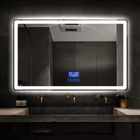 Miroir de salle de bain éclairé à LED de qualité hôtelière/domestique - Miroir mural haute définition éclairé