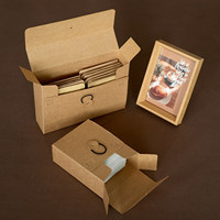 Boîte d'emballage suspendue pour café, boîte à documents portable en carton pour sachets de thé, boîte cadeau en carton, personnalisable
