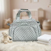 Sac à dos de luxe imperméable pour bébé, maman et papa, ensemble de sacs à couches avec porte-sucette en polyester Wazir