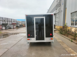 Remolque de Comida Cerrado, Color Negro Oscuro, con Refrigerador para Servicio de Alimentos al Aire Libre, Remolque Móvil para Cliente de Nueva Zelanda - Product Image 5