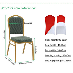 Wholesaler Custom <strong>Half</strong> Classic Modern Style Stretchable Elastic Universal Polyester Armless <strong>Chair</strong> <strong>Cover</strong> Wedding Machine Washable - Product Image 4