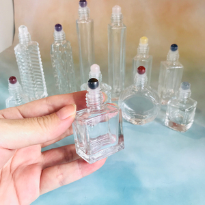 Rodillo de gemas de cristal, forma cuadrada, botella de cristal transparente, 10ml, venta al por mayor - Product Image 2