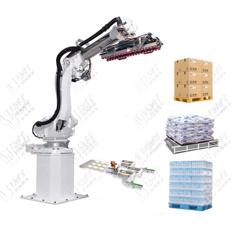 25kg bags stacking robot machine automatic palletizing palletising with Manipulator Arm for Dairy and Milk