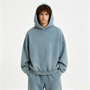 AMCLEVER 2026 Felpe da Uomo: <span class=keywords><strong>Felpa</strong></span> Oversize Lavata e Tie-Dye di Tendenza, Vendita all'Ingrosso per Produttori Transfrontalieri - Product Image 2