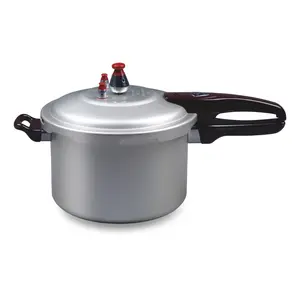 Aluminum pressure cooker with soft anodized finished