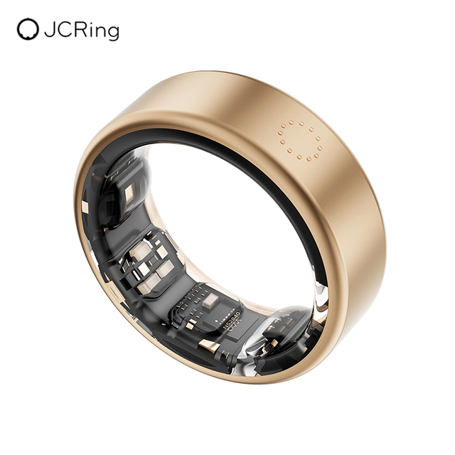 JCRing X3 Gold Fitness Tracker Smartring Sleep Monitor Wearable Device IP68 Waterproof Smart Ring for Android and IOS Phone 2025