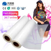 Grosir Film Transfer suhu tinggi (Film DTF) kilau kualitas tinggi untuk aplikasi Transfer garmen kertas Transfer A3