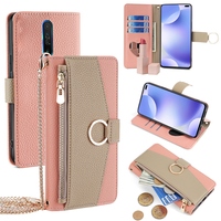 Étui à rabat magnétique OEM d'usine, portefeuille à fermeture éclair, porte-cartes, housse en cuir pour téléphone portable, étui de protection pliable pour iPhone Samsung