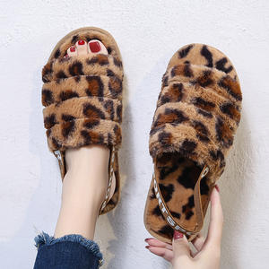 Nouvelle mode d'hiver décontractée pour femmes pour pantoufles Style de fourrure respirant à imprimé léopard exclusif transfrontalier pour <span class=keywords><strong>Amazon</strong></span> et Ebay - Product Image 3