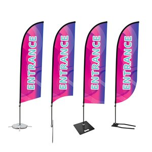 ธงขนนกสำหรับชายหาดรูปร่างใบมีดสำหรับกิจกรรมกลางแจ้งที่บินได้ - Product Image 4