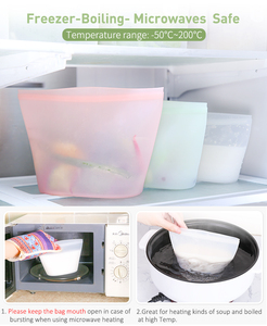 Impresión de logotipo cocina viaje esencial 2L bolsa de almacenamiento de gran capacidad plegable portátil de silicona bolsa de almacenamiento de alimentos - Product Image 5