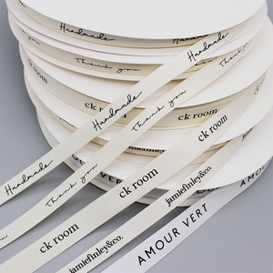 Bán Buôn Tùy Chỉnh 15Mm In Xương Cá Bông Ribbon Cá Nhân Với Logo Mô Hình Cho Món Quà Đóng Gói Trang Trí - Product Image 5