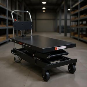 Tavolo elevatore a forbice idraulico con capacità di 2200 libbre e altezza di 67 pollici per impianti di produzione - Product Image 2