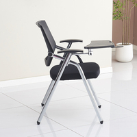 Chaise de formation pliable en maille, empilable, pour salle de conférence, avec tablette d'écriture – Vente en gros usine