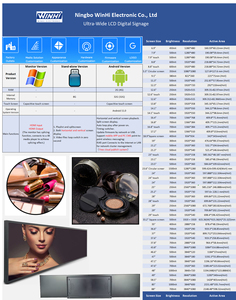 شاشة عرض رقمية LCD عريضة للغاية 24 28 29 35 37 بوصة ، مشغل إعلانات شبكة أندرويد - Product Image 6