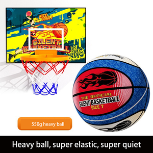 Balón de <span class=keywords><strong>Baloncesto</strong></span> Silencioso OEM con Ranuras, Sin Aire, para Interior, para un Drible Silencioso y Entrenamiento en Interiores, Espuma PU Profesional, Sensación Real, Mayor Rebote, Más Silencioso - Product Image 2