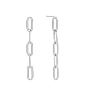 ROXI S925 Argent Sterling Nouvelle Mode Boucles d'Oreilles Clous Chaîne Trombone 18K - Product Image 2