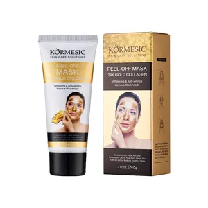 KORMESIC Peel-Off Mask Charcoal Deep Sea Mud VC Aloe Vera 24K Gold Collagen Rose Deep Cleaning Peel Off Mask