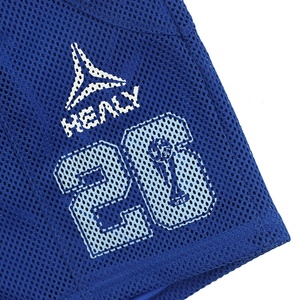 Camiseta deportiva de fútbol de malla a la moda para hombre, conjunto de pantalones cortos cortados, ropa deportiva transpirable de dos piezas, adecuada para entrenamiento y gimnasio - Product Image 4