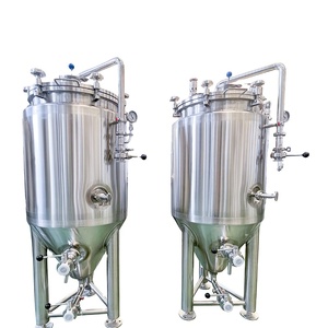 Fermenteur <span class=keywords><strong>conique</strong></span> pour bière <span class=keywords><strong>de</strong></span> 100L à 500L, unitank en acier inoxydable SUS304, réservoir <span class=keywords><strong>de</strong></span> <span class=keywords><strong>fermentation</strong></span> pour microbrasserie, brassage commercial - Product Image 1