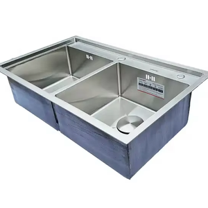 อ่างล้างจานสเตนเลสแบบติดด้านบนดีไซน์ SM-8648ยอดเยี่ยมเหมาะสำหรับขายส่งเวียดนาม - Product Image 1