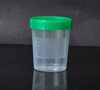 Gobelet de prélèvement d'échantillons d'urine jetable Chengdu HBY 120 ml en PP avec bouchon à vis, 250 pièces/boîte pour usage en laboratoire
