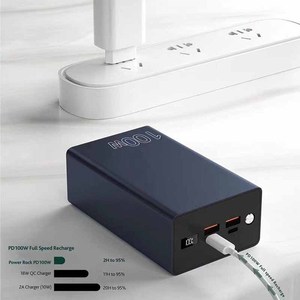 Banco de energía al por mayor 40000/50000mAh PD 100W banco de energía de carga rápida de gran capacidad para soporte de teléfono banco de energía con logotipo personalizado - Product Image 5