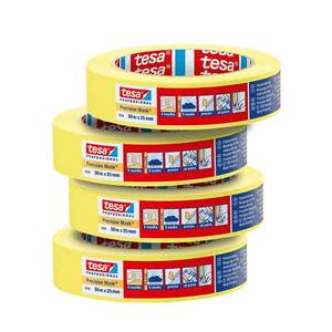 Tesa độc quyền ủy quyền Giá thấp nhất tesa 4334 ô tô Băng màu vàng giấy phẳng Dòng tốt tự động sơn masking tape - Product Image 1