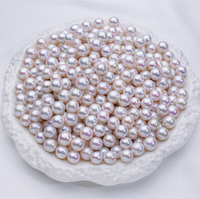 Perles d'eau douce Edison de grande taille 10-11 mm, perles rondes en vrac, qualité AAAA, perles naturelles de qualité supérieure, brins de perles pour la création de bijoux DIY