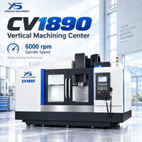 Centre d'usinage CNC CV-1890 3 axes BT50 avec commande FANUC, table 2000x900mm, machine de découpe de métaux robuste, 24 outils