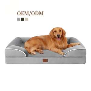 Maßgefertigtes Umweltfreundliches Orthopädisches Hundebett Übergroßes Luxus-Haustiernest für Hunde und Katzen Abnehmbarer Waschbarer Bezug für Alle Jahreszeiten - Product Image 1