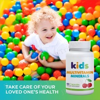 JULONG Soutien immunitaire Capsules multivitaminées pour enfants Vitamine D3 K2 B12 B6 a C Suppléments de zinc avec vitamine